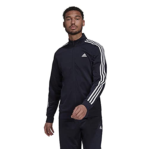 adidas Men's Essentials Warm-Up 3-Stripes Track Top