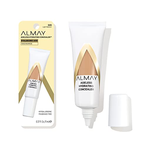 Anti-Aging Concealer by Almay, Face Makeup with Hyaluronic Acid, Niacinamide, Vitamin C & E, Hypoallergenic-Fragrance Free
