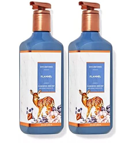 Bath & Body Works Deep Cleansing Gel Hand Soap 2 Pack 8 oz. (Flannel)