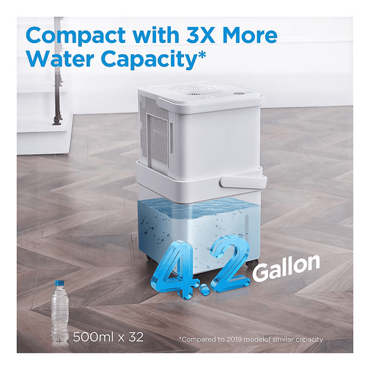 Midea 50-Pint Cube Smart Dehumidifier with Pump