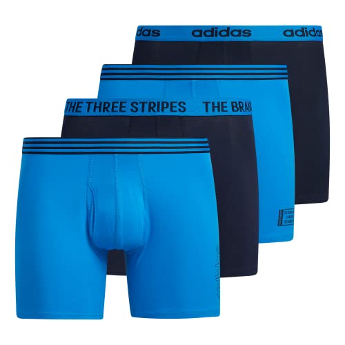 adidas Men's Core Stretch Cotton Boxer Brief Underwear 4-Pack