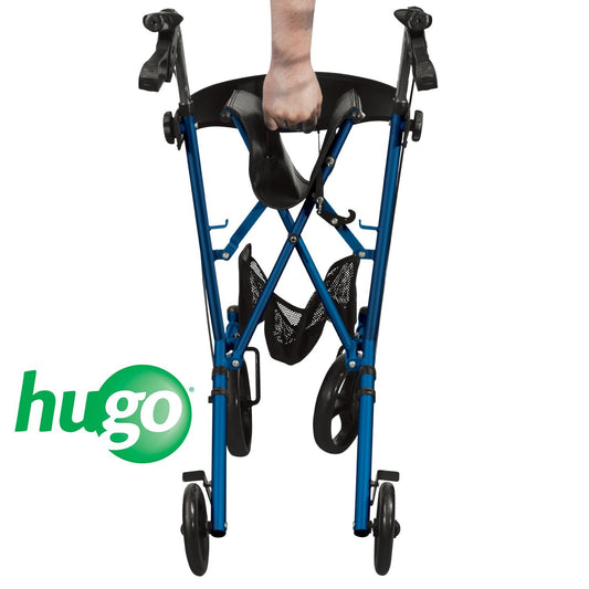 Hugo Mobility Sidekick Side-Folding Rollator Walker with Seat