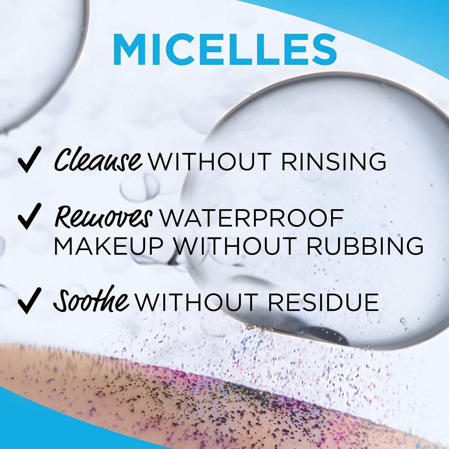Makeup Remover Face Wipes for Waterproof Makeup by Garnier SkinActive Micellar