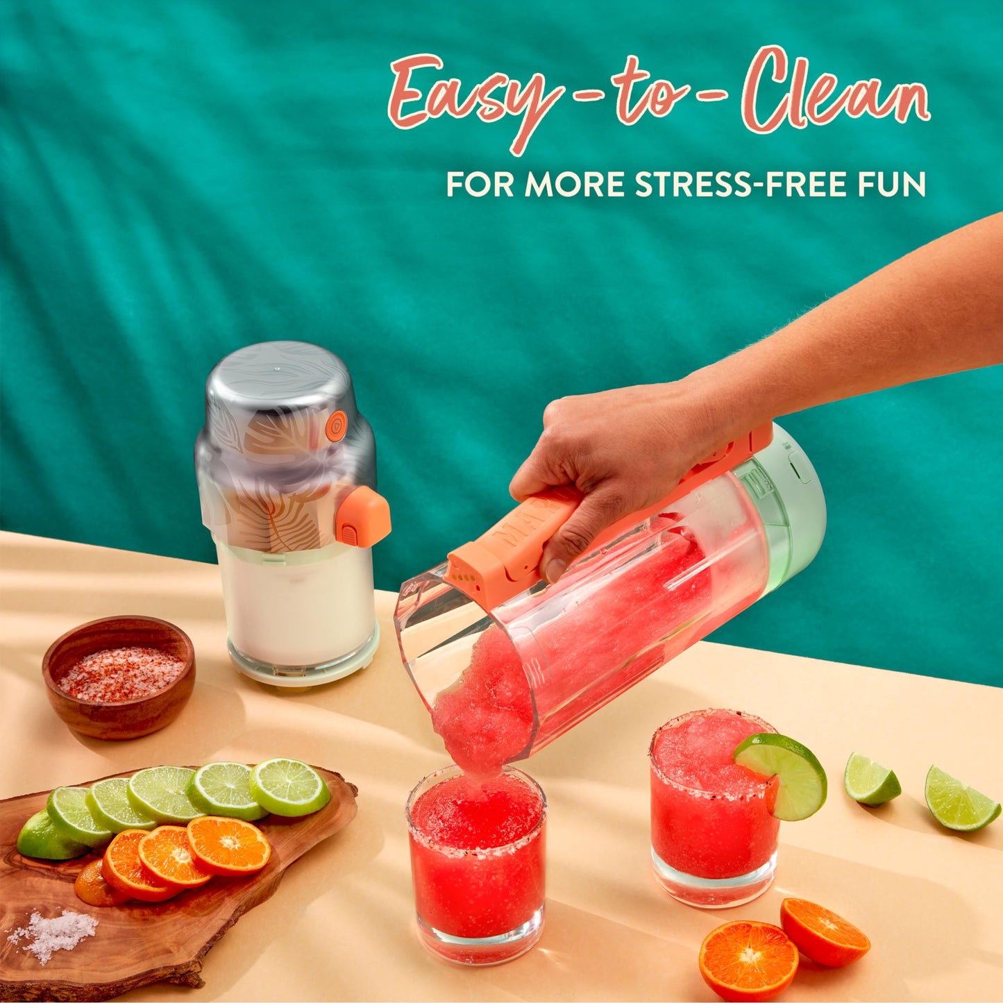 Margaritaville Maui Portable Frozen Drink Machine and Blender Ideal for Resort-Quality Shaved Ice Drinks and Smoothies