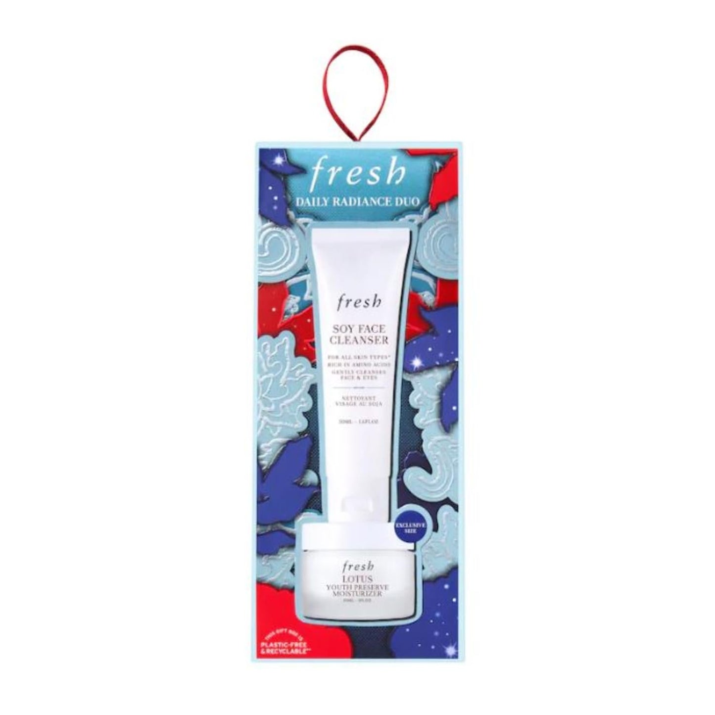 Fresh Daily Radiance Duo - Soy Face Cleanser and Youth Preserve Moisturizer - Limited Edition 2 Piece Skincare Set