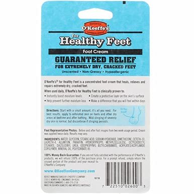O'Keeffe's For Healthy Feet Daily Foot Cream, 2.7 oz