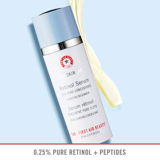 First Aid Beauty FAB Skin Lab Retinol Serum 0.25% Pure Concentrate, 1 oz