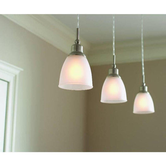 Commercial Electric 1-Light Brushed Nickel Mini-Pendant (3-Pack )