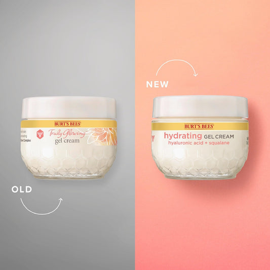 Burt's Bees Truly Glowing Replenishing Gel Cream, Moisturizer with Hydrate and Glow Complex for Normal and Combination Skin, 1.8 Fluid Ounces (Packaging May Vary)