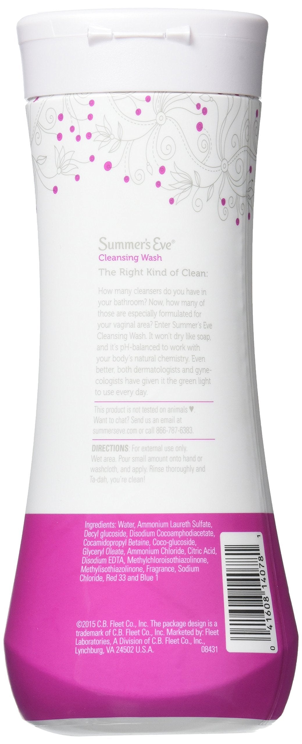 Summer's Eve Feminine Wash Sensitive Skin 15 oz (Pack of 3)