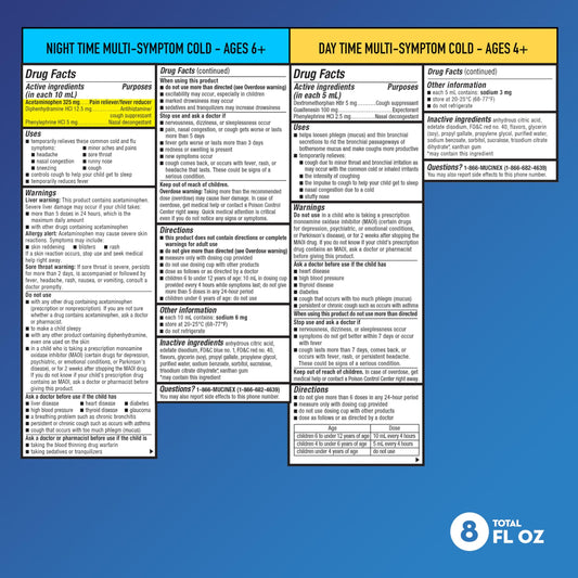Mucinex Cold and Fever, Children's Multi-Symptom