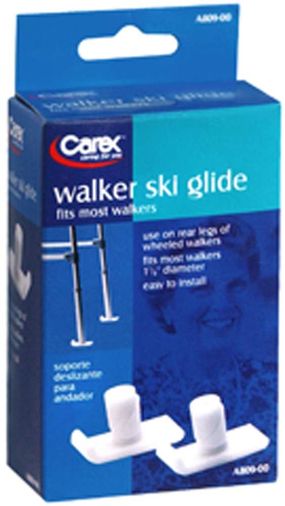 Carex Health Brands Fga80900 White Walker Ski Glides