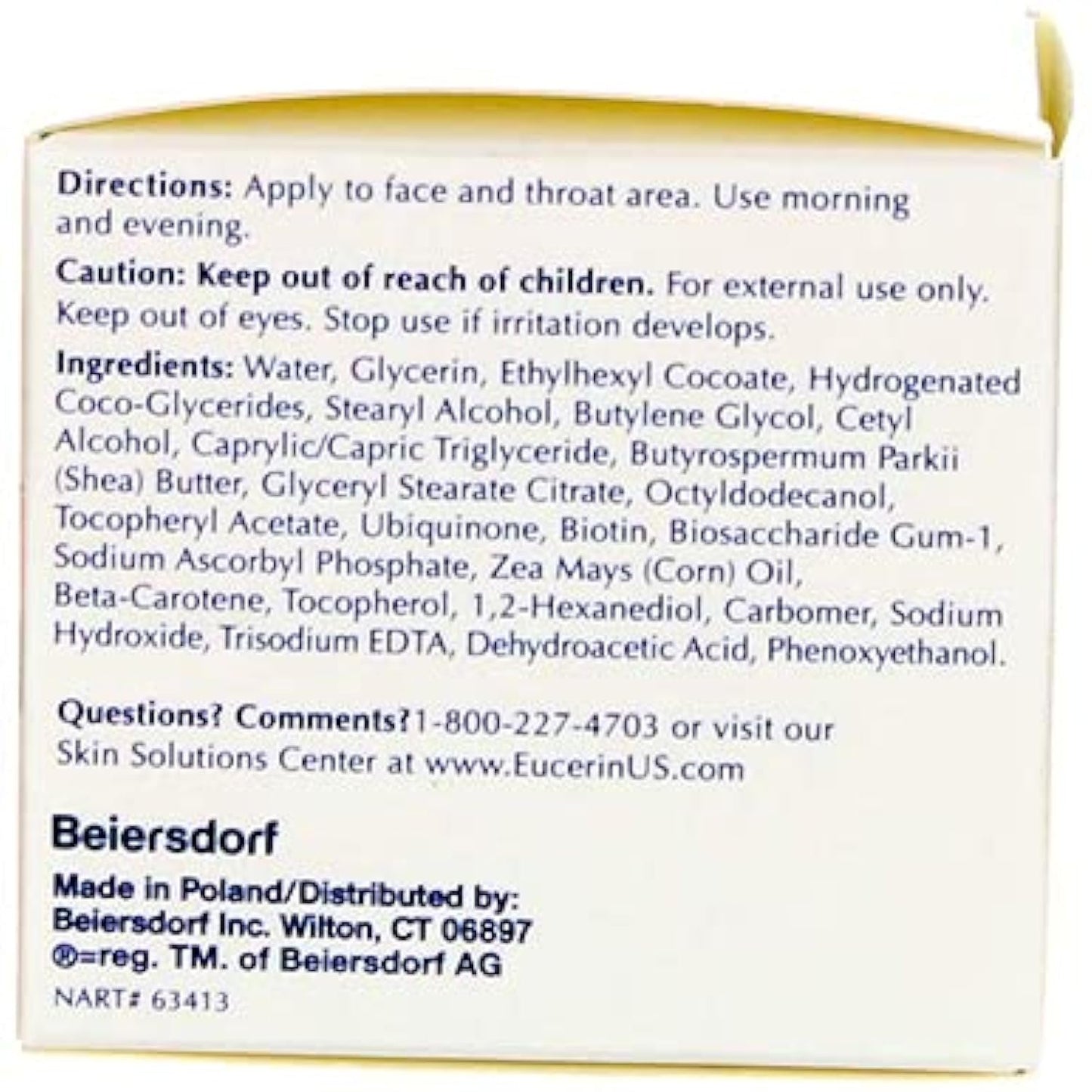 Eucerin Q10 Anti-Wrinkle Sensitive Skin Creme 1.7 oz (48 g)