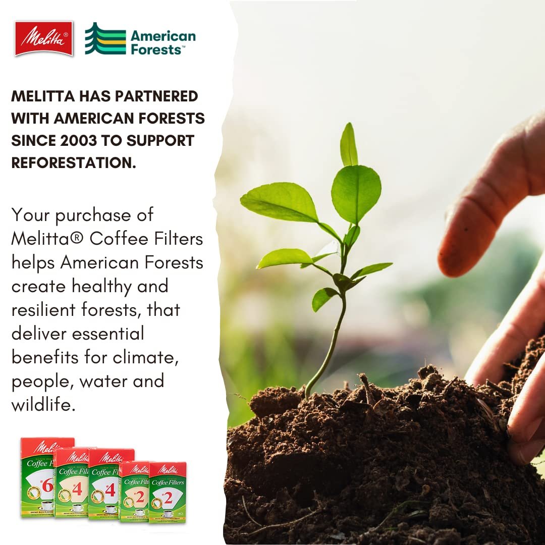 Melitta #1 Cone Coffee Filters, Natural Brown, 40 Count