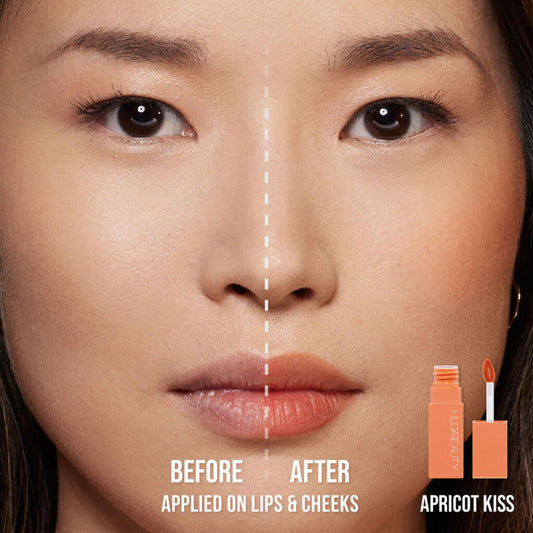 HUDA BEAUTY Lip Blush Cream Lip & Cheek Stain Apricot Kiss
