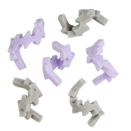 Conair Heatless Z-Shaped ZigZag Foam Hair Rollers, Assorted Colors, 6-Pieces