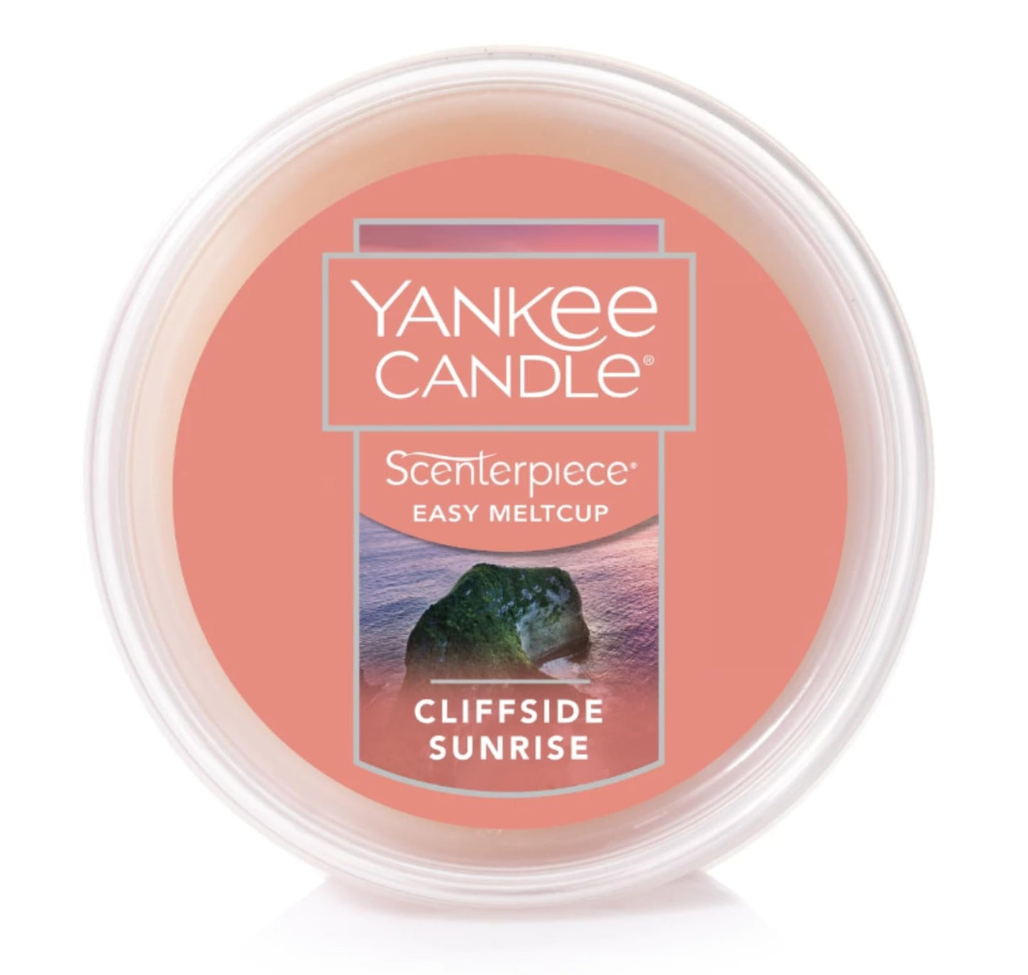 Yankee Candle Cliffside Sunrise Scenterpiece Melt Cup, Pink, 1630403