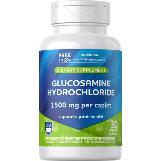 Rite Aid Glucosamine Hydrochloride Caplet - Joint Support Supplement, Antioxidant Properties, Helps with Inflammatory Response, Occasional Discomfort Relief for Back, Knees & Hands