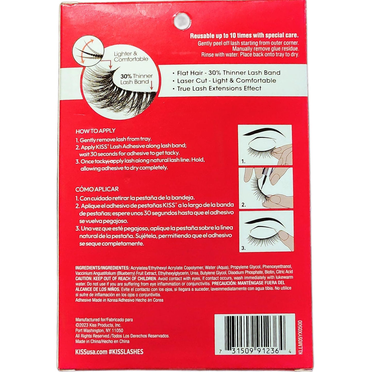 Kiss Lash Couture Luxtensions Collection-Variety Pack-LIMITED EDITION (Satin-Glitter Pink)