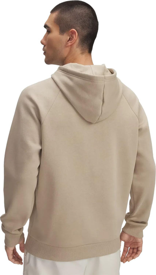 Under Armour - Mens Rival Fleece Nov Logo Hoodie, Color City Khaki (299), Size: Large x Tall