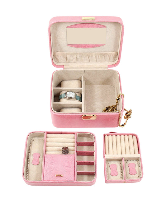 Lizard Jewelry Box Color: Pink