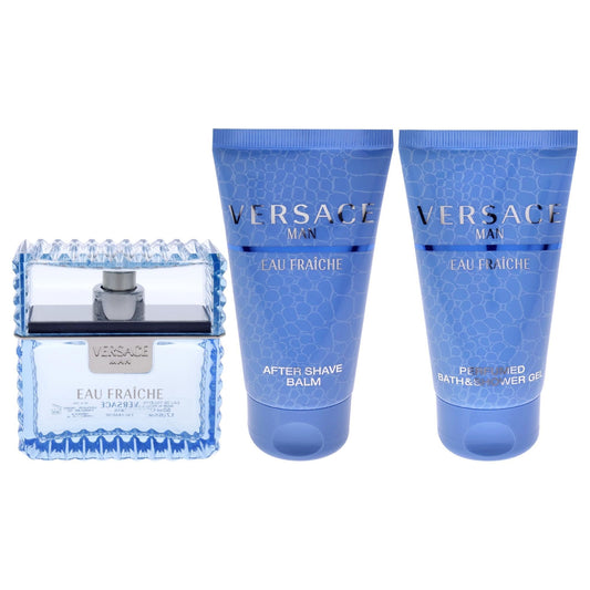 Versace Man Eau Fraiche Fragrance Set, 3 Count