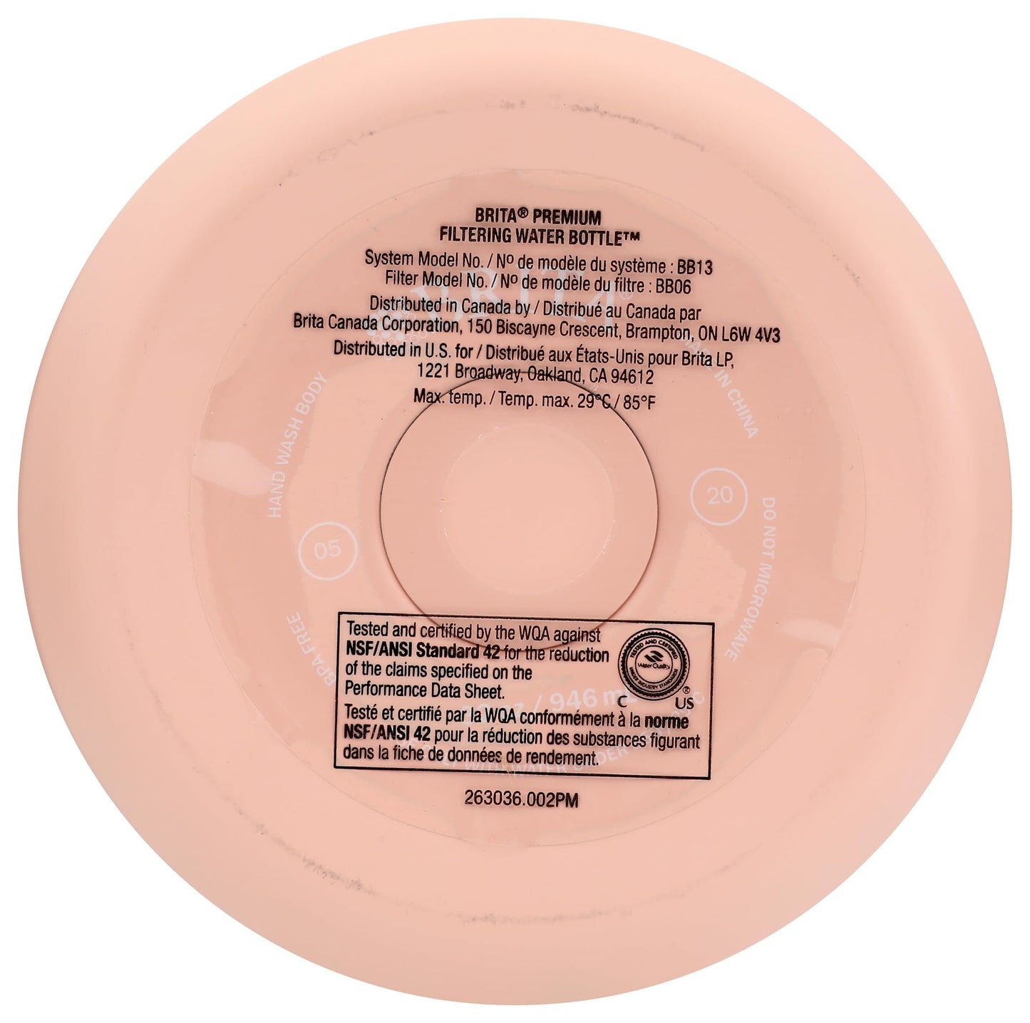 BRITA Brita Stainless Steel Water Bottle with Filter Rose 32oz, 1 EA