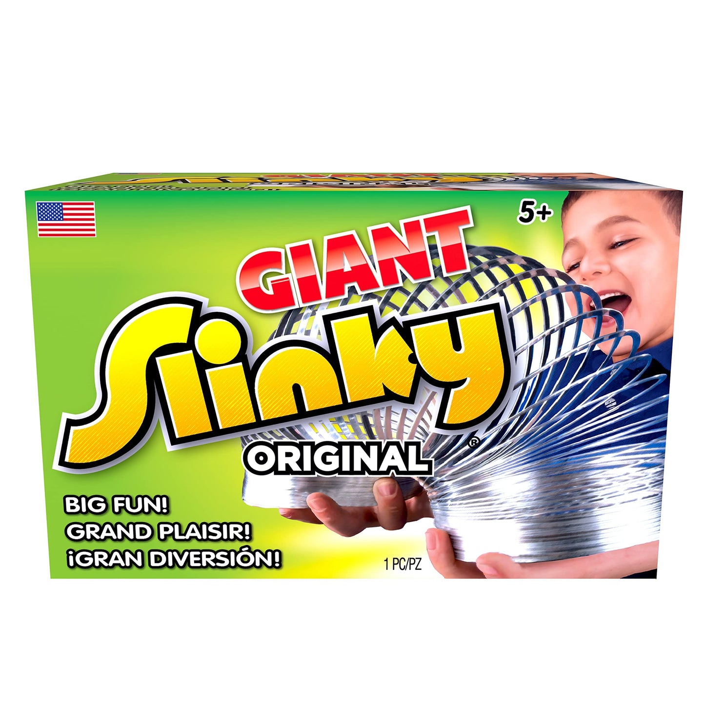 The Original Giant Slinky Walking Spring Toy, Metal Slinky, Party Favors, Fidget Toys, Kids Toys for Ages 5 Up by Just Play