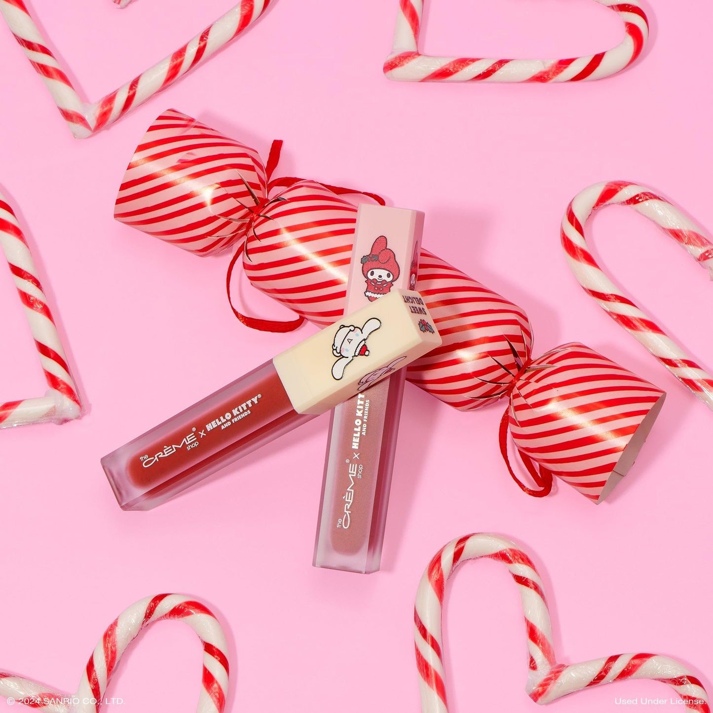 The Crème Shop x Hello Kitty & Friends Velvet Lip Stain - Lip Tint, Long Lasting Waterproof Lip Stain, Gifts for Her (Sugar Kiss)