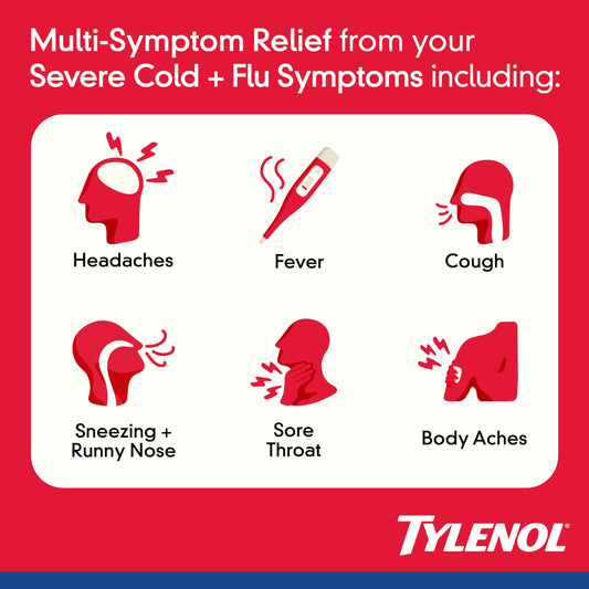 Tylenol Caplets Severe Cough + Sore Throat