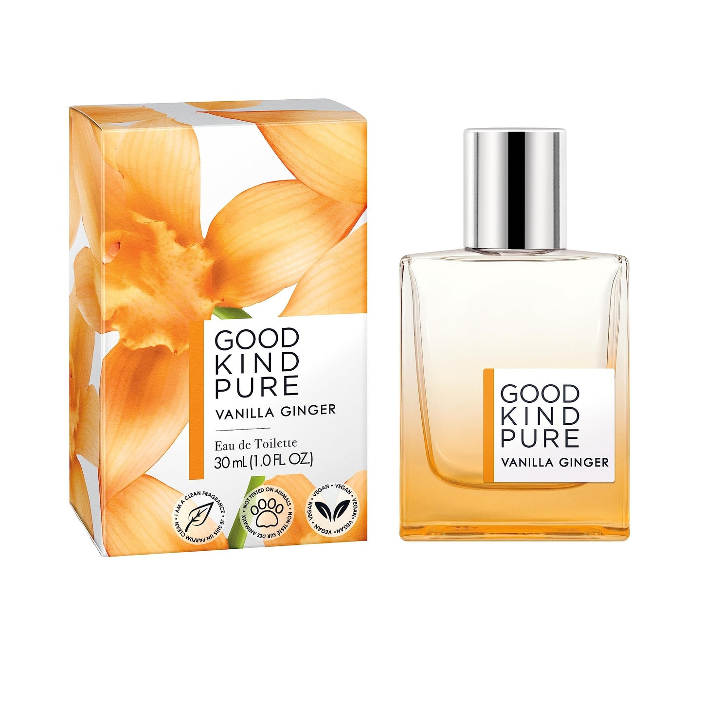 Good Kind Pure Vanilla Ginger Eau de Toilette Spray, 1 FL OZ, Case of 24