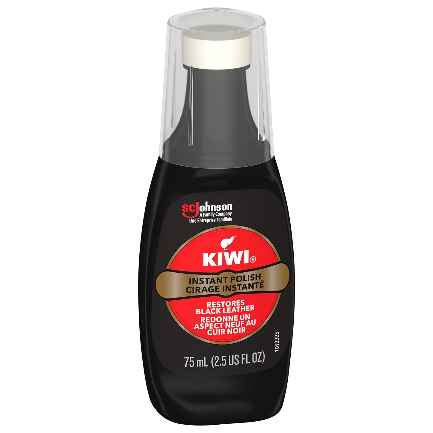 Kiwi Liquid Instant Wax, 2.5 fl oz, Black