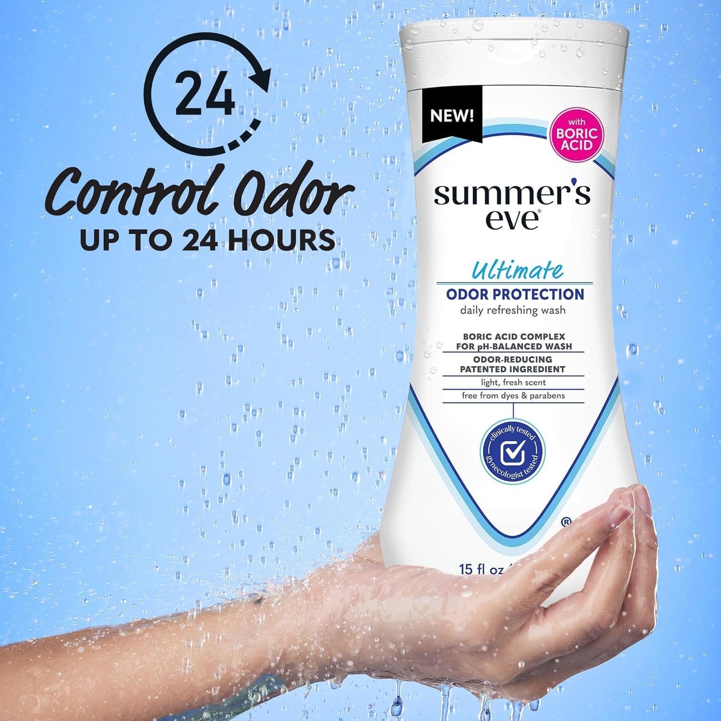 Summer's Eve Daily Refreshing Feminine Wash Removes Odor pH balanced fl oz