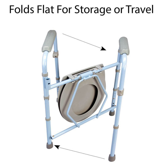 Carex 3-in-1 Folding Bedside Commode