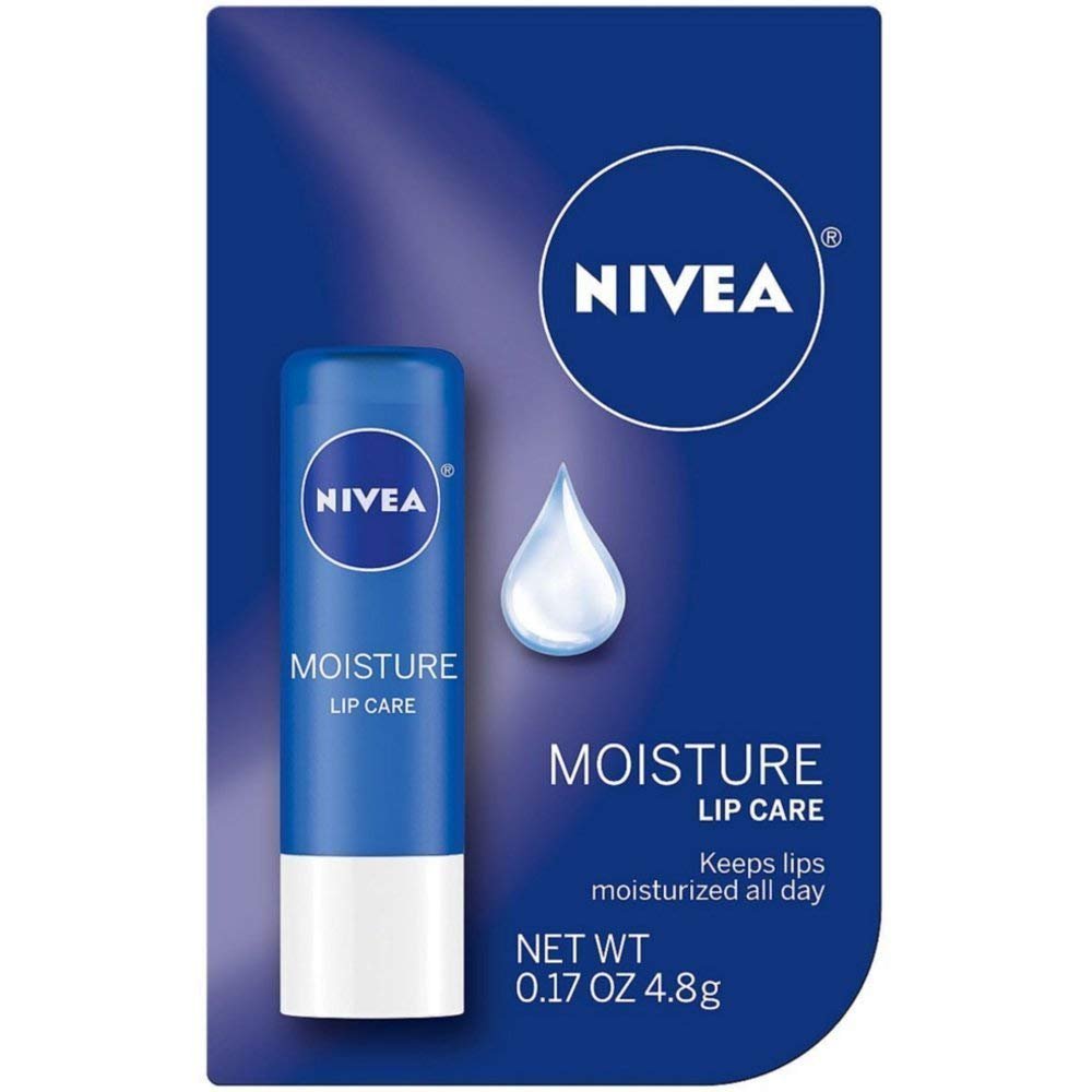 NIVEA A Kiss of Moisture Essential Lip Care 0.17 oz (Pack of 12)