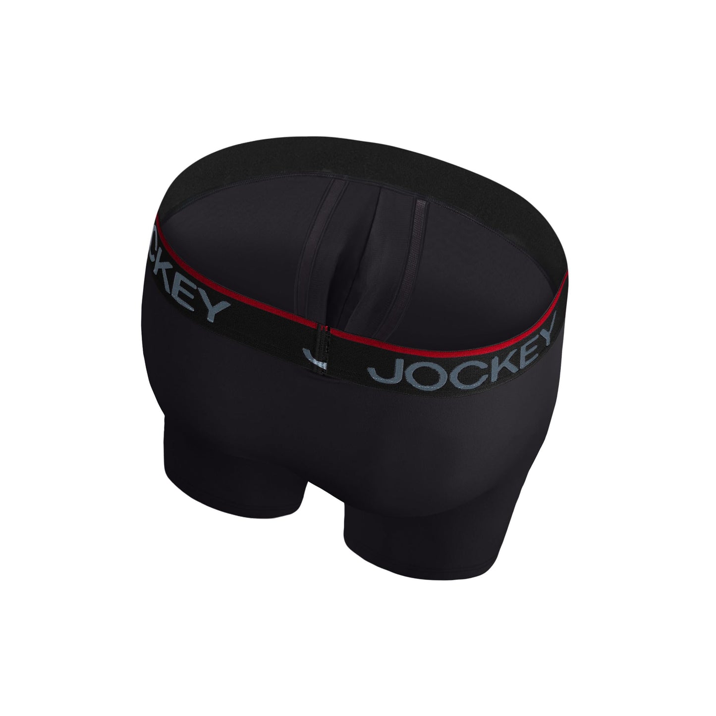 Jockey Men's Underwear Chafe Proof Pouch Microfiber 8.5" Long Leg Boxer Brief - 3 Pack, Black Night, XL