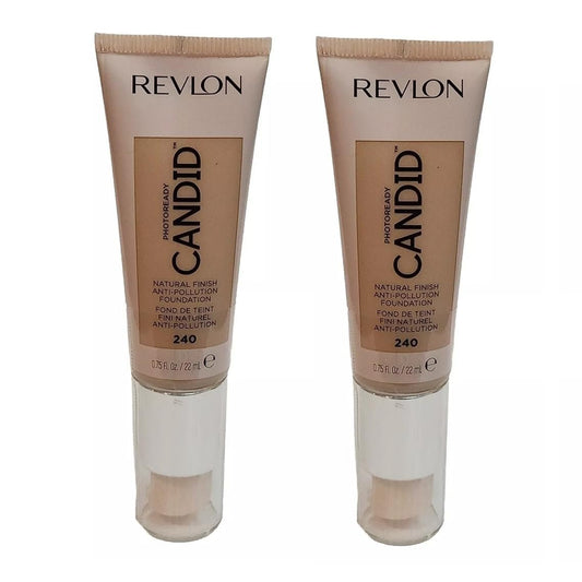 Pack of 2 Revlon PhotoReady Candid Natural Finish Foundation, Natural Beige 240