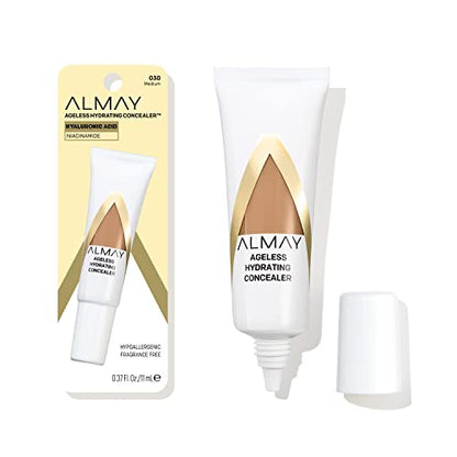 Anti-Aging Concealer by Almay, Face Makeup with Hyaluronic Acid, Niacinamide, Vitamin C & E, Hypoallergenic-Fragrance Free