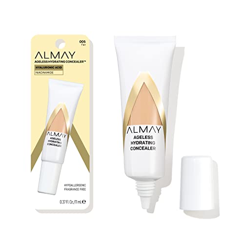 Anti-Aging Concealer by Almay, Face Makeup with Hyaluronic Acid, Niacinamide, Vitamin C & E, Hypoallergenic-Fragrance Free