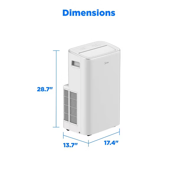 Midea Smart Inverter 10,000 BTU DOE Portable Air Conditioner
