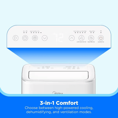 Midea Smart Inverter 10,000 BTU DOE Portable Air Conditioner