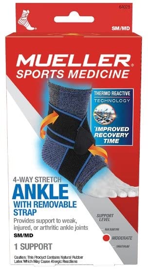 4-Way Ankle Support with Removable Strap M/L