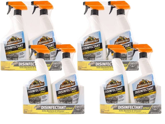 Armor All Disinfectant Spray General Cleaner Deodorizer Kills Bacteria & Viruses 32 Ounce Sprayer Bottle (8)8