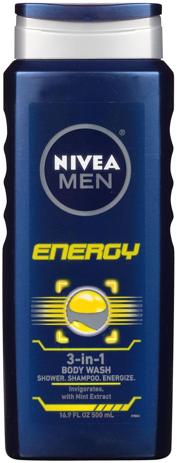 NIVEA For Men 3-in-1 Body Wash Energy 16.90 oz