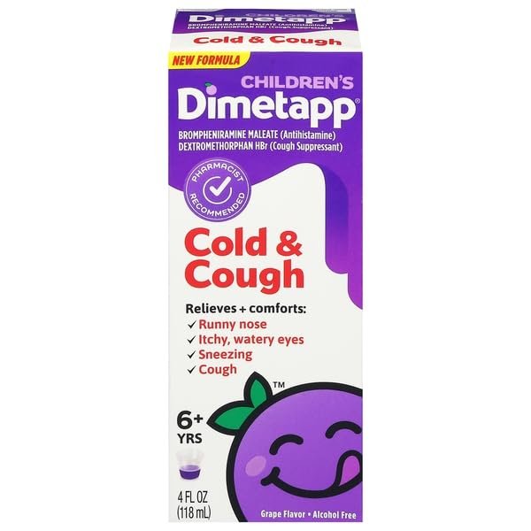 Dimetapp, Cold & Cough, 6+ Yrs, Children's, Grape Flavor