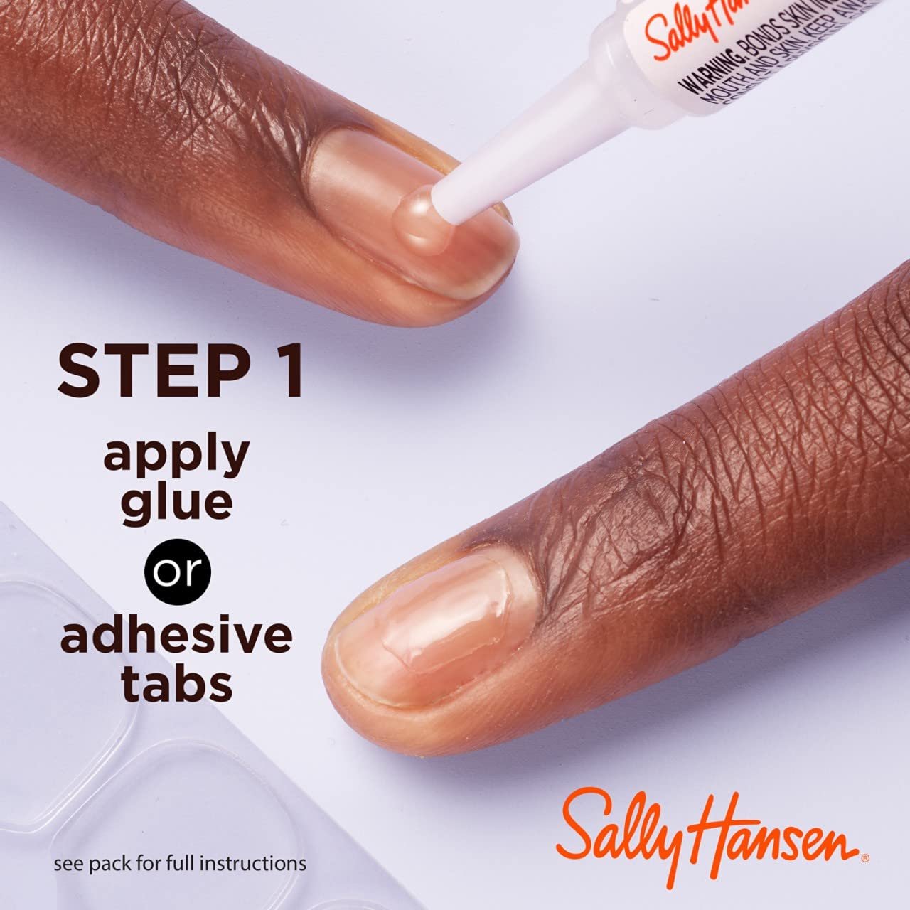 Sally Hansen Salon Effects® Perfect Manicure, ASAP Apple, Press On Nails, Almond Shaped, Non-Damaging Adhesive Tabs, File, and Alcohol Pad Included