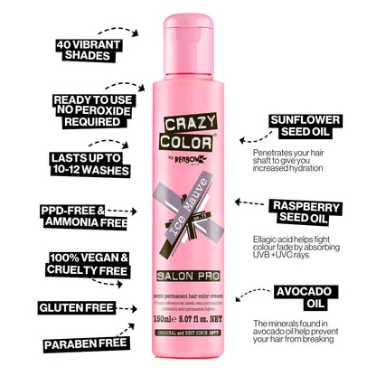 Crazy Color Peppermint Semi-Permanent Conditioning Hair Dye (150ml)
