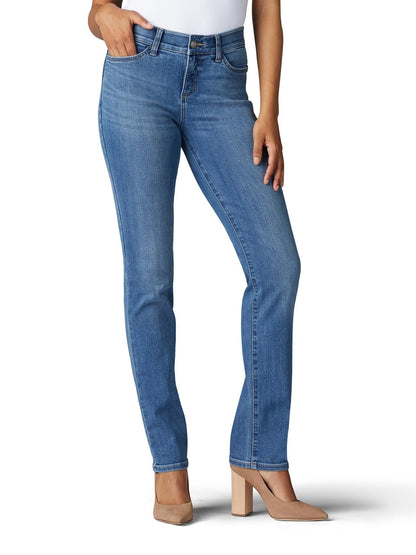 Lee Women's Ultra Lux Comfort with Flex Motion Straight Leg Jean