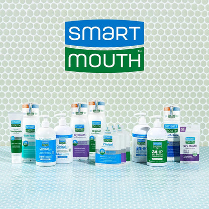 SmartMouth Activated Dry Mouth Mouthwash, Dry Mouth and Bad Breath Relief, Mint, 16 fl oz, 1 Pack