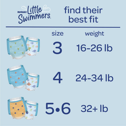 Huggies little swimmers printed swin pants baby